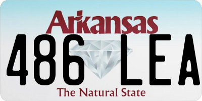 AR license plate 486LEA