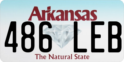 AR license plate 486LEB