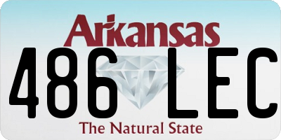 AR license plate 486LEC
