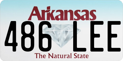 AR license plate 486LEE