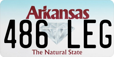 AR license plate 486LEG