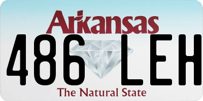 AR license plate 486LEH