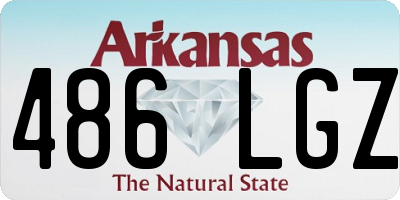 AR license plate 486LGZ