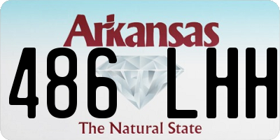 AR license plate 486LHH