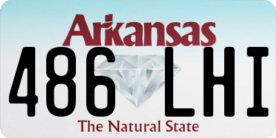 AR license plate 486LHI