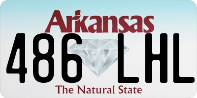 AR license plate 486LHL