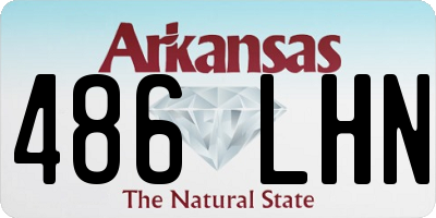 AR license plate 486LHN