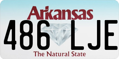 AR license plate 486LJE