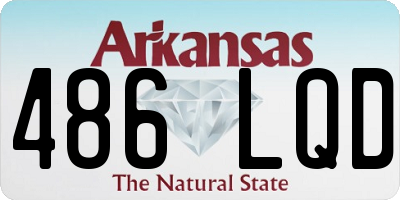 AR license plate 486LQD