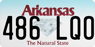 AR license plate 486LQO