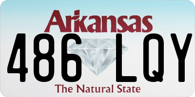 AR license plate 486LQY