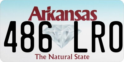 AR license plate 486LRO