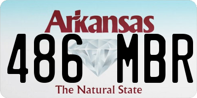 AR license plate 486MBR