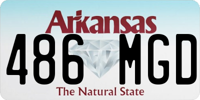 AR license plate 486MGD