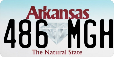 AR license plate 486MGH