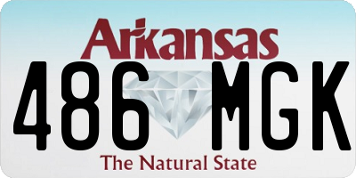 AR license plate 486MGK