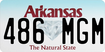AR license plate 486MGM