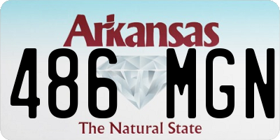 AR license plate 486MGN