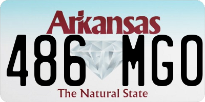 AR license plate 486MGO
