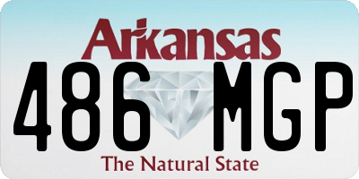 AR license plate 486MGP