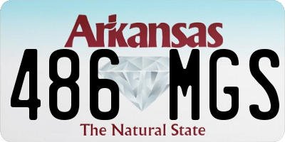 AR license plate 486MGS