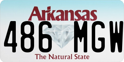 AR license plate 486MGW