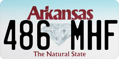 AR license plate 486MHF