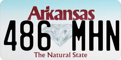 AR license plate 486MHN