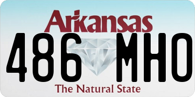 AR license plate 486MHO