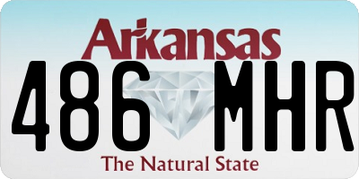 AR license plate 486MHR
