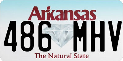 AR license plate 486MHV