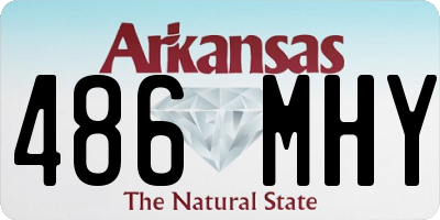 AR license plate 486MHY