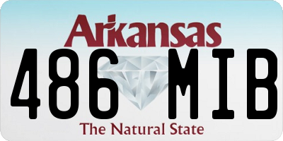 AR license plate 486MIB