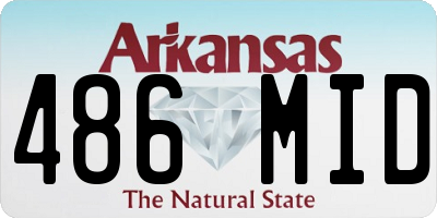 AR license plate 486MID