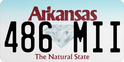 AR license plate 486MII