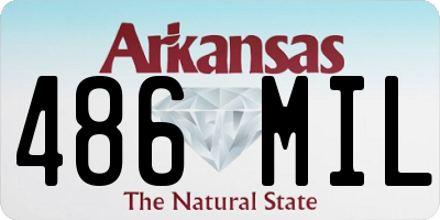 AR license plate 486MIL