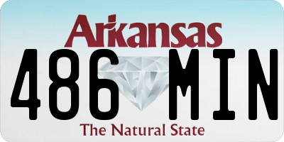 AR license plate 486MIN