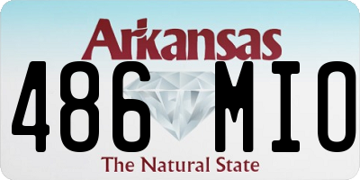 AR license plate 486MIO