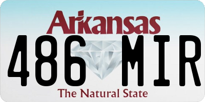 AR license plate 486MIR