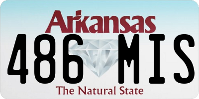 AR license plate 486MIS