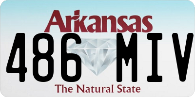 AR license plate 486MIV