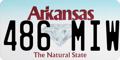 AR license plate 486MIW