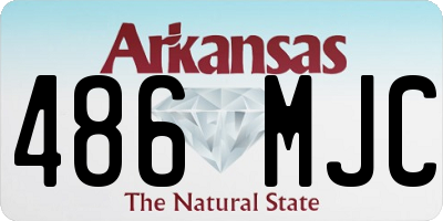 AR license plate 486MJC