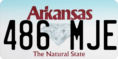 AR license plate 486MJE