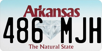 AR license plate 486MJH