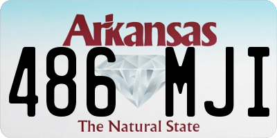 AR license plate 486MJI