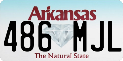 AR license plate 486MJL