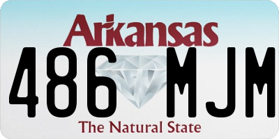 AR license plate 486MJM