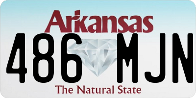 AR license plate 486MJN