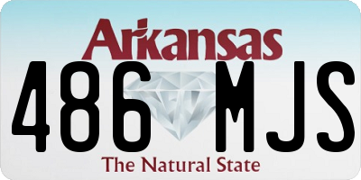 AR license plate 486MJS